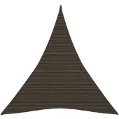 vidaXL Zonnezeil 160 g/m² 5x6x6 m HDPE bruin