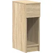 vidaXL Nachtkastje met lade 20x36x60 cm sonoma eikenkleurig