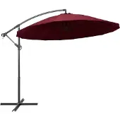 vidaXL Zweefparasol met aluminium paal 3 m bordeauxrood