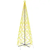 vidaXL Kegelkerstboom 1400 LED's warmwit 160x500 cm