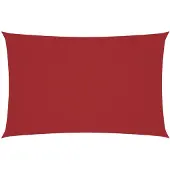 vidaXL Zonnescherm rechthoekig 2x4,5 m oxford stof rood