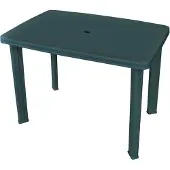 vidaXL tuin eettafel - kunststof, groen, 101 x 68 x 72 cm