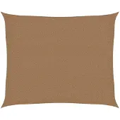 vidaXL Zonnezeil 160 g/m² 2,5x3 m HDPE taupe