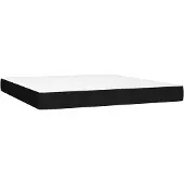 vidaXL Pocketveringmatras, medium, zwart, 160x200x20 cm, stof