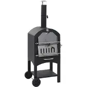 vidaXL Pizzaoven op houtskool met terracotta pizzasteen