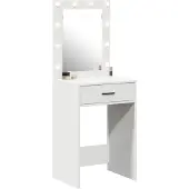 vidaXL Kaptafel Wit 50 x 41 x 135 cm Bewerkt hout