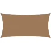 vidaXL Zonnezeil 160 g/m² 2,5x4,5 m HDPE taupe