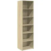 vidaXL Hoge kast 50x41x185 cm bewerkt hout sonoma eikenkleurig