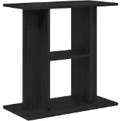 vidaXL Aquariumstandaard Zwart Eiken 60x30x60 cm Bewerkt Hout