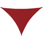 vidaXL Zonnescherm driehoekig 4x5x6,4 m oxford stof rood