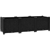 vidaXL Plantenbak verhoogd 120x40x38 cm polypropyleen