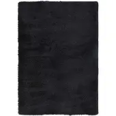 vidaXL Hoogpolig vloerkleed NAVARRA 120x170 cm polyester zwart