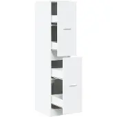 vidaXL Apothekerskast Wit 30x41x144,5 cm Bewerkt Hout