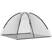 vidaXL Klamboe met deuren Mongolia 220 gaas 200x200x135 cm zwart