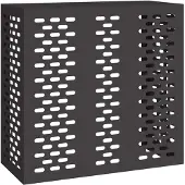 vidaXL Air Conditioner Hoes Zwart 110 x 50 x 105 cm Staal
