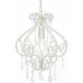 vidaXL Plafondlamp met parelmoer effect, wit, rond, E14