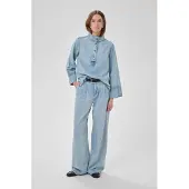My Essential Wardrobe Blouse 'HilmaMW 171' blauw denim