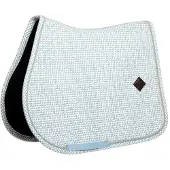 Kentucky Horsewear Horsewear - Zadeldoek velvet flags printing light blue jumping cob