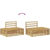 vidaXL 5 st Buiten bank set Wit