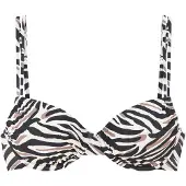 LASCANA Bikinitop crème / greige / zwart