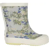 Wheat Regenlaarzen 'Muddy' taupe / blauw / lichtblauw / pasteelgeel / groen
