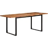 vidaXL Eettafel 180x90x75 cm massief acaciahout