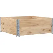 vidaXL Plantenbak 100x100 cm massief grenenhout