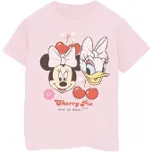 Disney Meisjes Cherry Pie Minnie Mouse & Daisy Katoenen T-Shirt (Baby Roze)