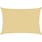 vidaXL Zonnezeil 5x3,5 m 100% polyester oxford zandkleurig