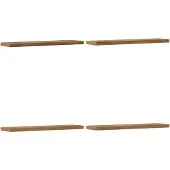 vidaXL Wandschappen 4 st 40x10x1,5 cm bewerkt hout artisanaal eiken