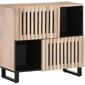 vidaXL Dressoir 80x34x75 cm massief mangohout