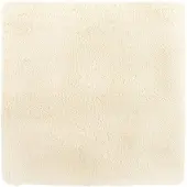 vidaXL Hoogpolig vloerkleed NAVARRA 120x120 cm polyester crèmekleurig
