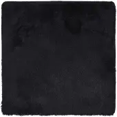 vidaXL Hoogpolig vloerkleed NAVARRA 160x160 cm polyester zwart