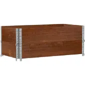 vidaXL Plantenbak 100x50 cm massief grenenhout bruin