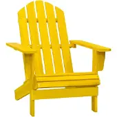 vidaXL Tuinstoel Adirondack massief vurenhout geel