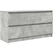 vidaXL Tv-meubel 100x35x54 cm bewerkt hout betongrijs