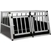 vidaXL Hondenvervoerbox met dubbele deur, 89 x 69 x 50 cm