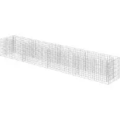 vidaXL Gabion plantenbak verhoogd 360x50x50 cm gegalvaniseerd staal
