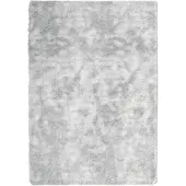 vidaXL Hoogpolig vloerkleed NAVARRA 120x170 cm polyester lichtgrijs