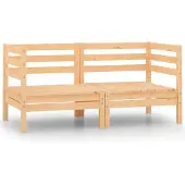 vidaXL Tuinhoekbanken 2 st massief grenenhout