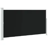 vidaXL Tuinscherm uittrekbaar 170x300 cm zwart