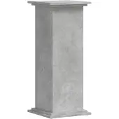 vidaXL Plantenstandaard 33x33x80 cm bewerkt hout betongrijs