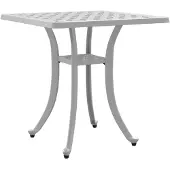 vidaXL Tuintafel 53x53x53 cm gietaluminium wit