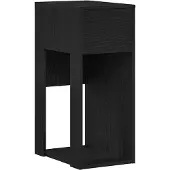 vidaXL Computertorenstandaard met lade 30x44x74 cm zwart