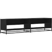 vidaXL Tv-meubel 180,5x40x46 cm bewerkt hout zwart