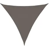 vidaXL Zonnescherm antraciet driehoekig 3,6x3,6x3,6 m HDPE