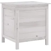 vidaXL Tuinkist, wit, 50x49x56,5 cm, massief grenenhout