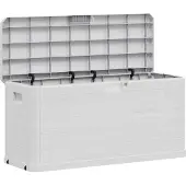 vidaXL Tuinbox 280 L lichtgrijs
