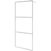 vidaXL Inloopdouchewand transparant 90x195 cm ESG-glas