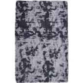vidaXL Hoogpolig vloerkleed NAVARRA 130x200 cm polyester donkergrijs